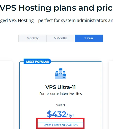 Banahosting VPS Hosting plans