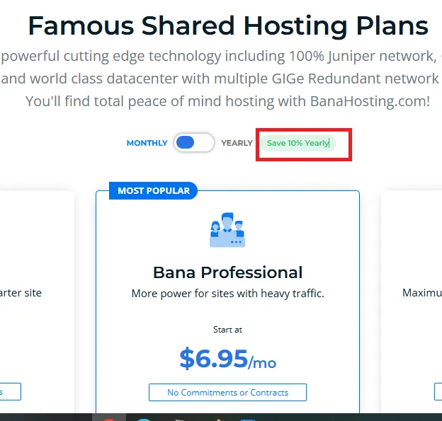 Banahosting 10% OFF On Shared Hosting Plans